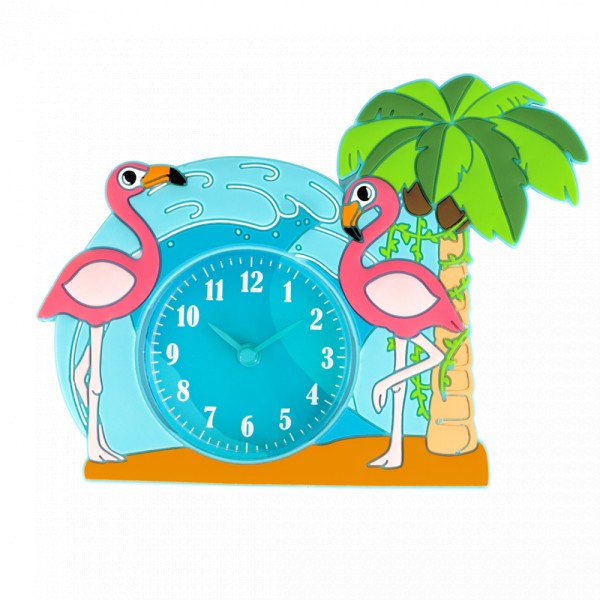 Pylones - Kinderwecker - Funny Clock - Flamingo