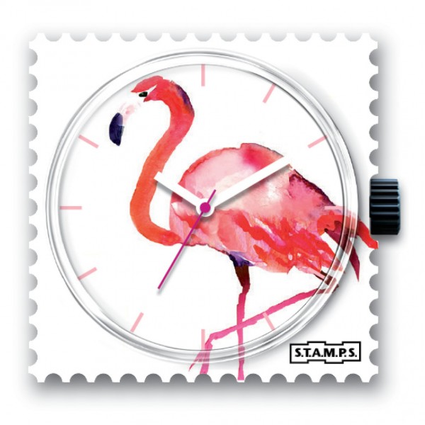 S.T.A.M.P.S. - Uhr - Pink Feathers - Stamps