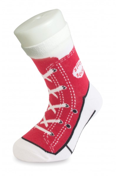 Kinder-Socken im Sneaker-Design - Sneaker Socks - rot