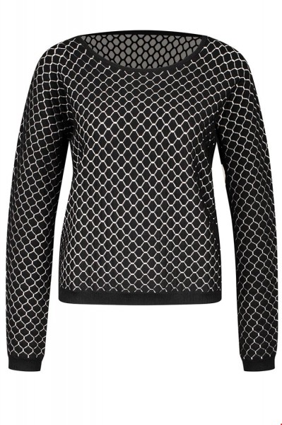 Zilch - Sweater Reversible - Pullover beidseitig tragbar - black white schwarz weiss