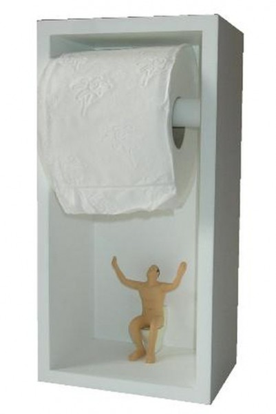 Toilettenpapierhalter - Mann auf Toilette - A Man
