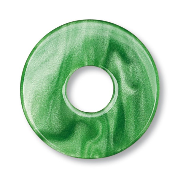 Ring Ding - Scheibe für Ringe - Aquarell acryl 22mm grün