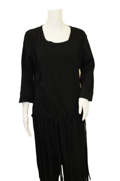 Philomena Christ - Tunika Shirt mit Bändern - black schwarz
