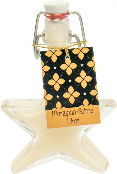 Marzipan-Sahne-Likör - Likör 40 ml in Stern-Flasche