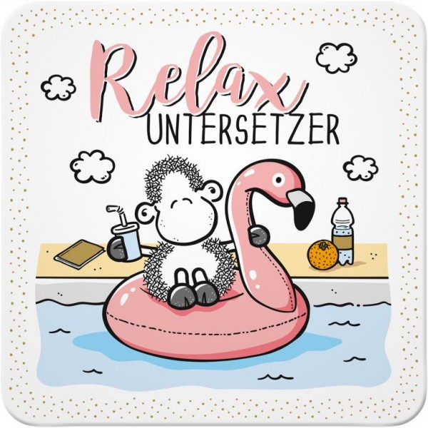 Sheepworld - Kork-Untersetzer - Relax-Untersetzer