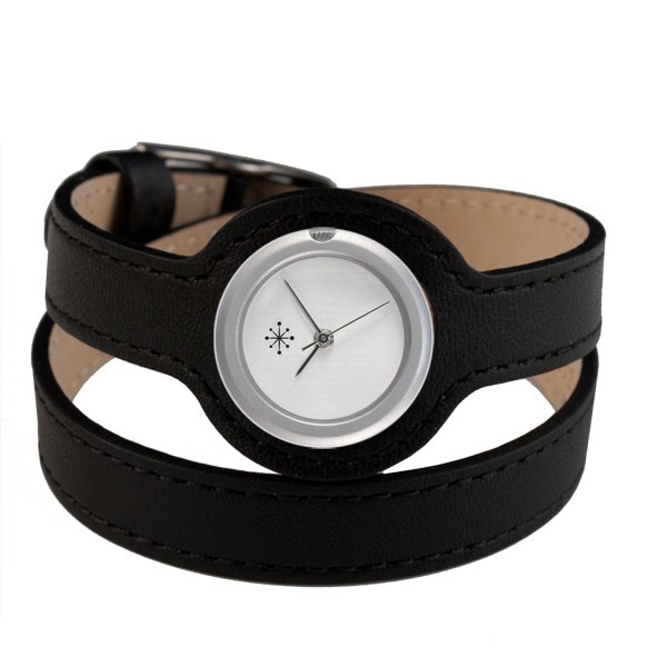 Deja Vu - Armband für Uhr - Wickeluhrenband 12mm kurz 36 cm schwarz Uds 4