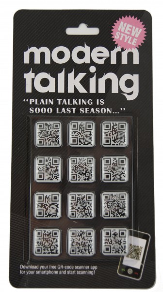 Magnete-Set - QR-Code - Modern Talking - 12 Stück