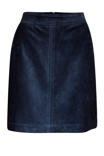 Zilch - Cord-Rock Skirt - navy dunkelblau