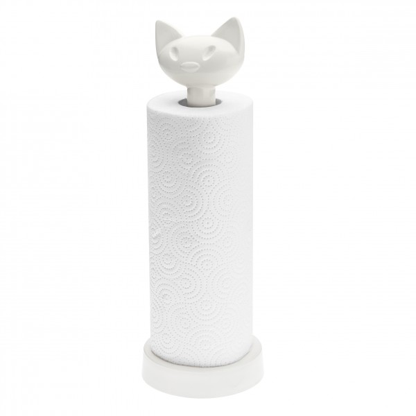 Koziol - Küchenrollenhalter Katze - Miaou - solid weiß