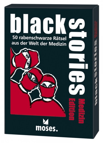 Moses Verlag - Black Stories Medizin - 50 rabenschwarze Rätsel