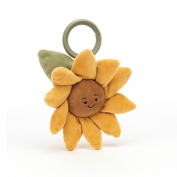 Jellycat - Kuscheltier - Babyrassel Vibrations-Spielzeug Sonnenblume - Fleury Sunflower Jitter