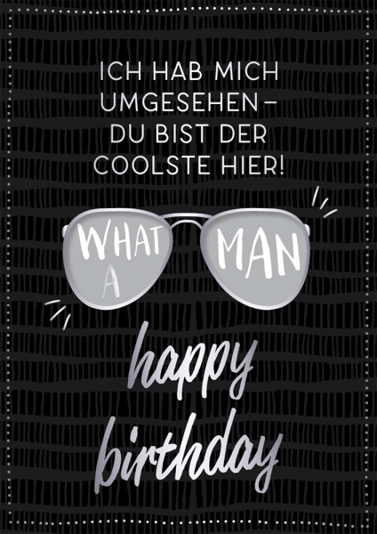 Musik-Karte - Geburtstag Happy Birthday - Whatta Man - mit Musik und Licht