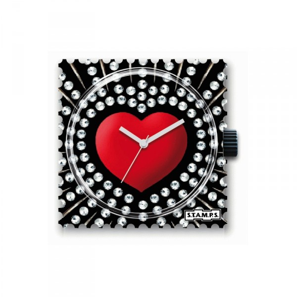 S.T.A.M.P.S. - Uhr - Red Heart - Stamps