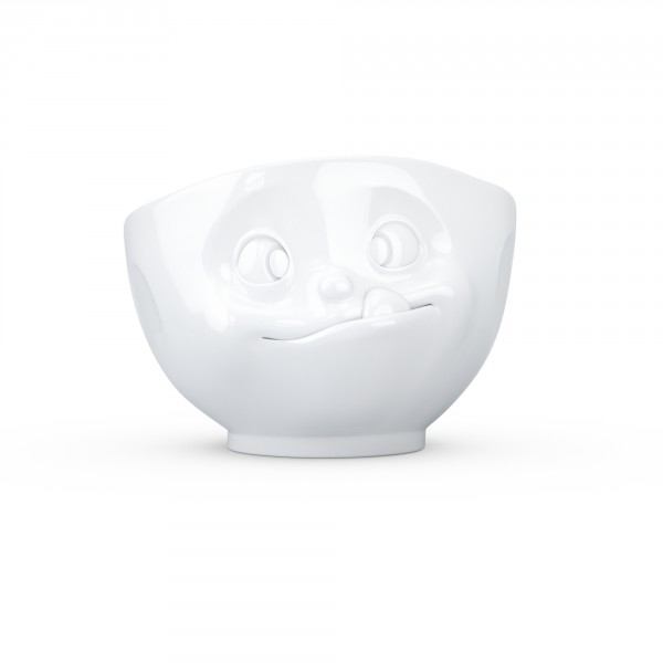 TV Tassen - Schale mit Gesicht 500 ml - lecker - aus Porzellan