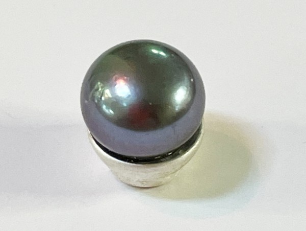 Ring Ding - Silberwerk - Top Princess Süßwasserperle schwarz 10mm