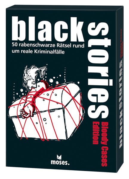 Moses Verlag - Black Stories Bloody Cases- 50 rabenschwarze Rätsel