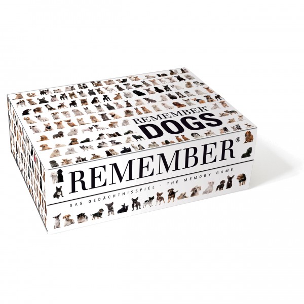 Remember - Memo-Spiel - Gedächtnisspiel in Magnetbox - Dogs