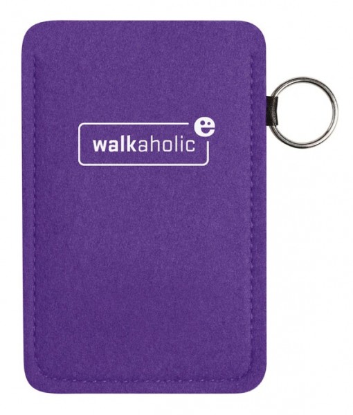 Handy-Hülle - Filz-Etui - Filz-Tasche mit Schlüsselring - Walkaholic lila