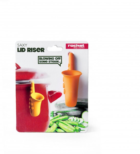 Rocket - Topfdeckelhalter Dampfablasser Saxophon Saxy - orange