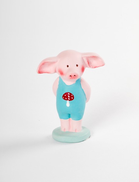 Keramikfigur Glücksbringer Schwein - Saubande Minis - Hans Glück