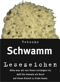 Lesezeichen - Schwamm