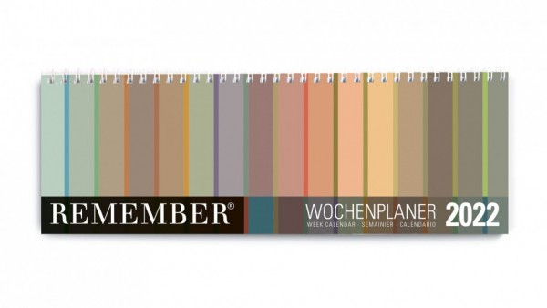 Remember - Wochenplaner Tischkalender - 2022