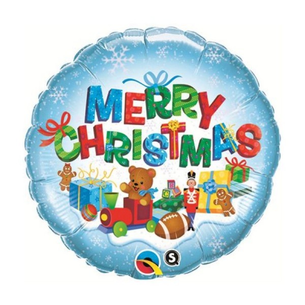 Qualatex - Folienballon Heliumballon Weihnachten - Merry Christmas Presents Geschenke - 46 cm