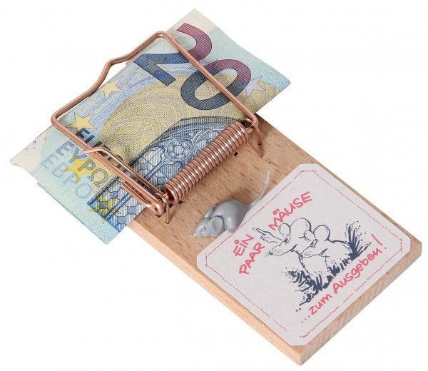 Geldgeschenk-Verpackung Mausefalle Geld - Ein paar Mäuse zum Ausgeben