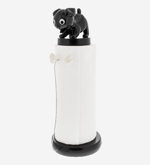 Pylones - Küchenrollenhalter Hund und Knochen - Clean Up - black schwarz