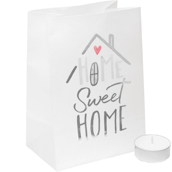 Gruss und Co - Lichttüte - Tüte inkl. Teelicht - Home Sweet Home