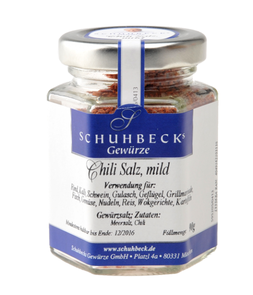 Schuhbecks Gewürze - Gewürzmischung - Chili Salz mild 90 ...