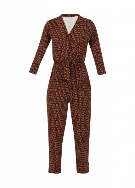 Blutsgeschwister - Jumpsuit Cache un Coussin - ruby red