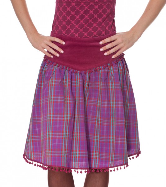 Blutsgeschwister - Glamourama Skirt - Peachick Checkers