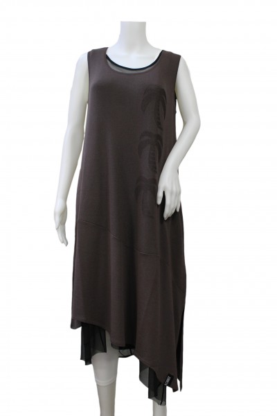 Philomena Christ - Kleid Tunika Bronce mit Palmen-Motiv