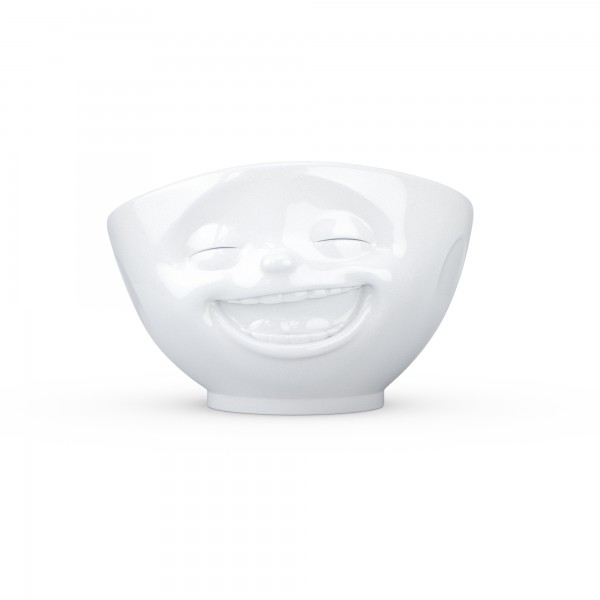 TV Tassen - Schale mit Gesicht 1000ml - lachend - aus Porzellan