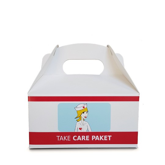 Liebeskummerpillen - Erste-Hilfe-Verpackung - Notfall-Box - kleines Take Care Paket