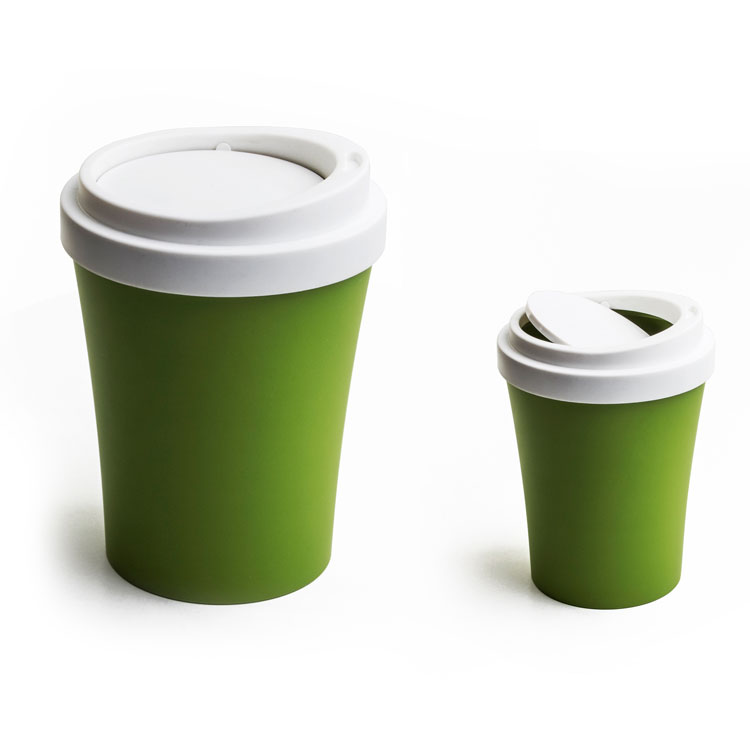 Qualy - Mülleimer Abfalleimer Papierkorb Einwegbecher Kaffeebecher