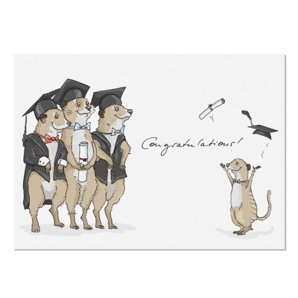 krima & isa - Postkarte - Bachelor Master Abschluss - Congratulations