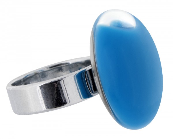 Pylones - Ring - Mini Galet Milk - Flüssigkeit königsblau