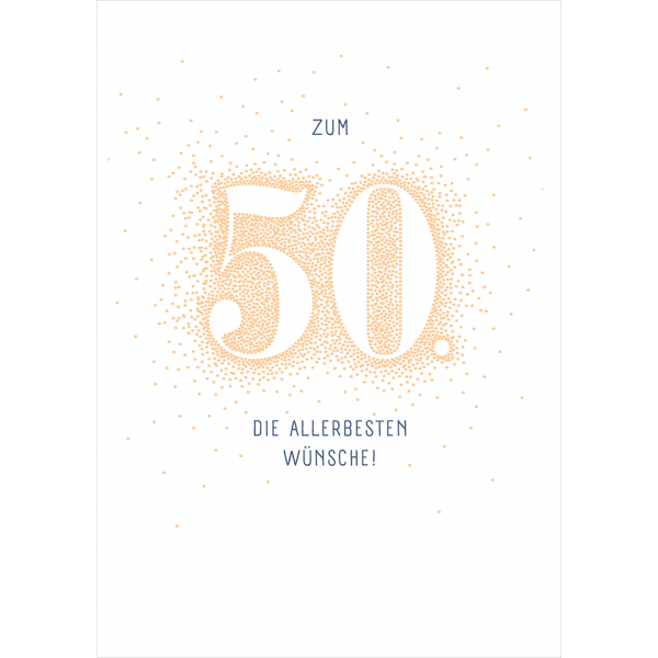 DigitalOase 50 Geburtstag Grußkarte XXL Glückwunschkarte Geburtstagskarten #044