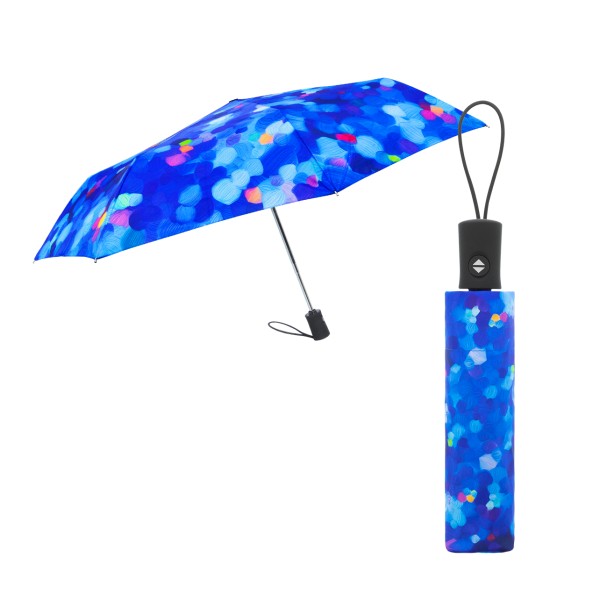 Pylones - Taschenschirm Regenschirm - Parapli - Blue Palette Farbtupfer blau bunt
