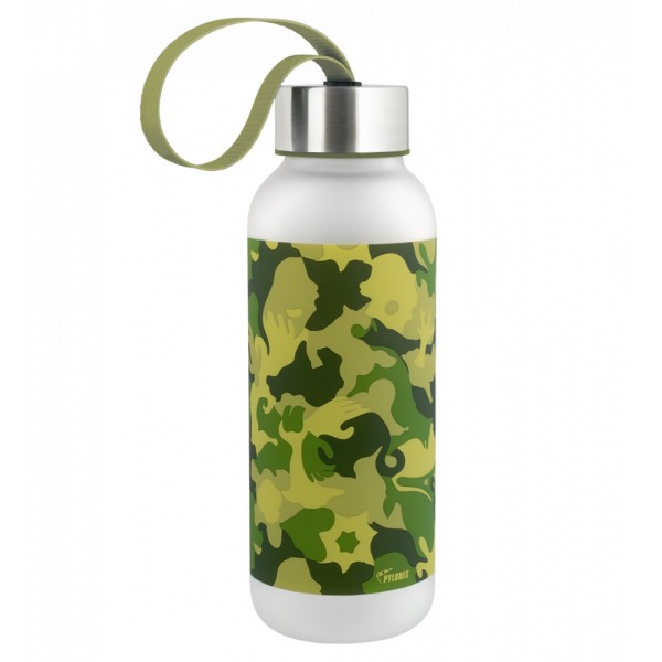 Pylones - Trinkflasche Happy Glou Small 500ml - Camouflage grün