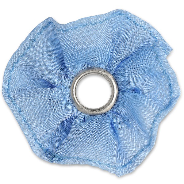 Ring Ding - Scheibe für Ringe - Seiden Blume 40mm hellblau