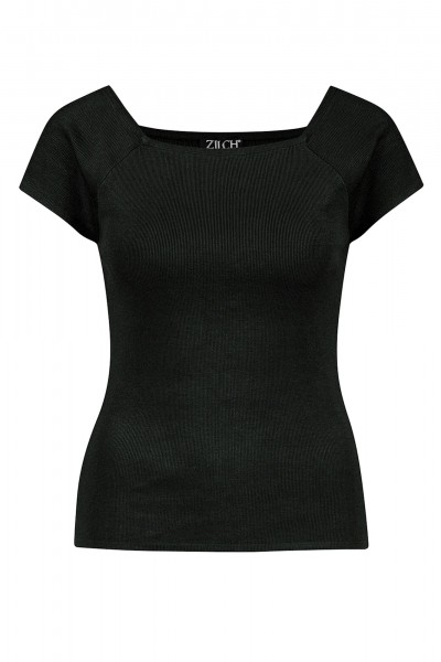 Zilch - Top Short Sleeve - Oberteil Bambus-Shirt Top - black schwarz