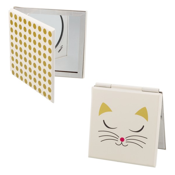 Pylones - Pocket Spiegel - Taschenspiegel - Mimi - White Cat