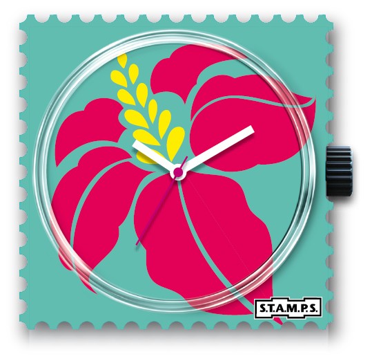 S.T.A.M.P.S. - Uhr - Bloomy- Stamps