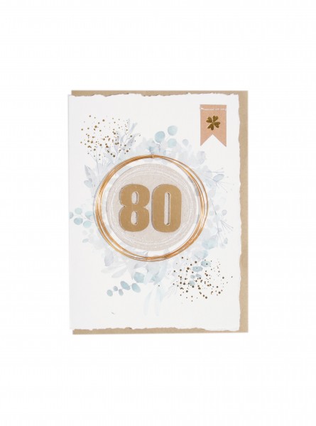 Karte - Jubelkarte - Jubiläum Geburtstag - 80