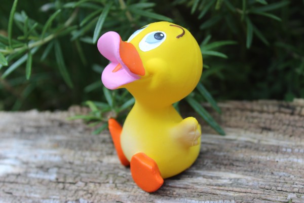 Lanco Badeente Quietscheente Gummiente - Baby Duck