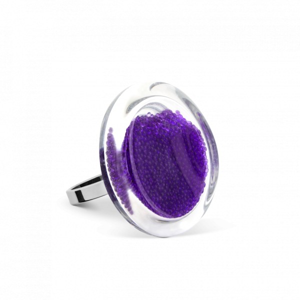 Pylones - Ring - Mini Cachou Billes - Kügelchen lila violett