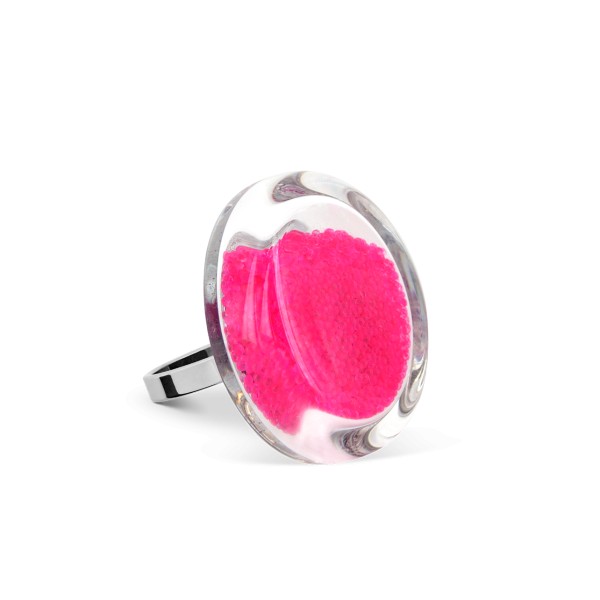 Pylones - Ring - Mini Cachou Billes - Kügelchen fuchsia pink